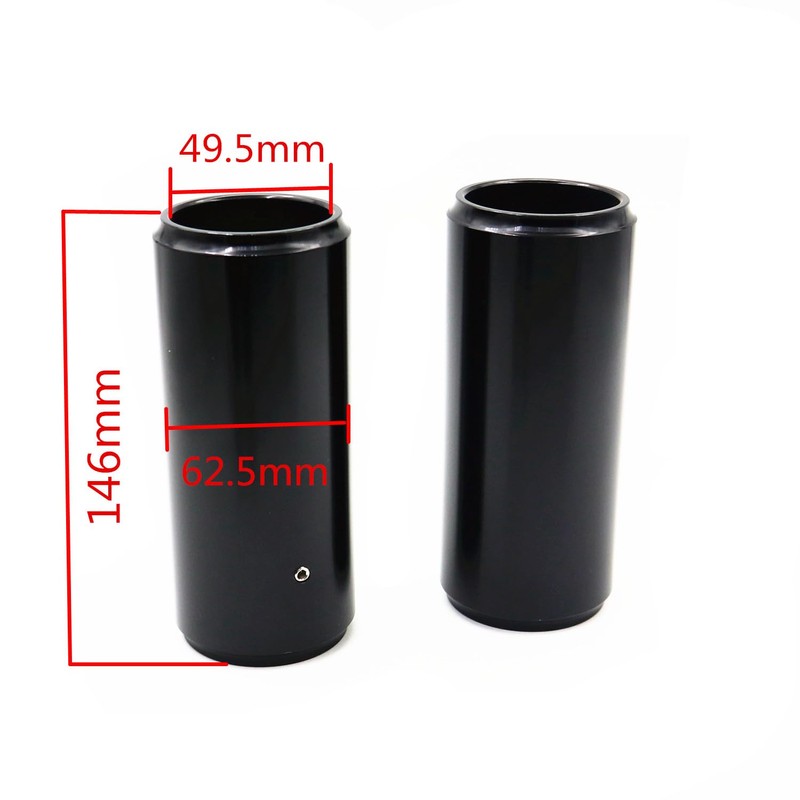 Aluminum Motorcycle Fork Cover Set Upper and Lower Fork Covers