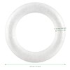 MAHIONG 30 Pack 5.7 Inch Craft Foam Wreath, White Polystyrene