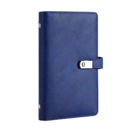 XMLINPER Business Card Organizer holder Book,Credit Card holder,Leather Business Card Case Book Rolodex With 120 Card Slots for Men and Women(Royal blue)