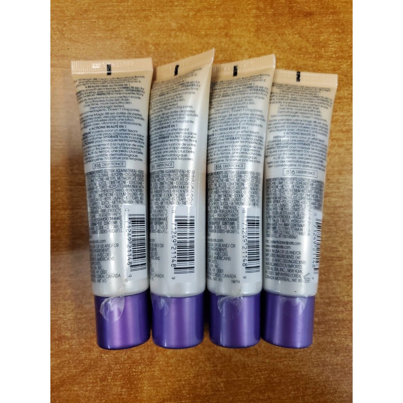 L'Oréal 4 Pack: L'Oreal Magic Skin Beautifier Tinted BB Cream