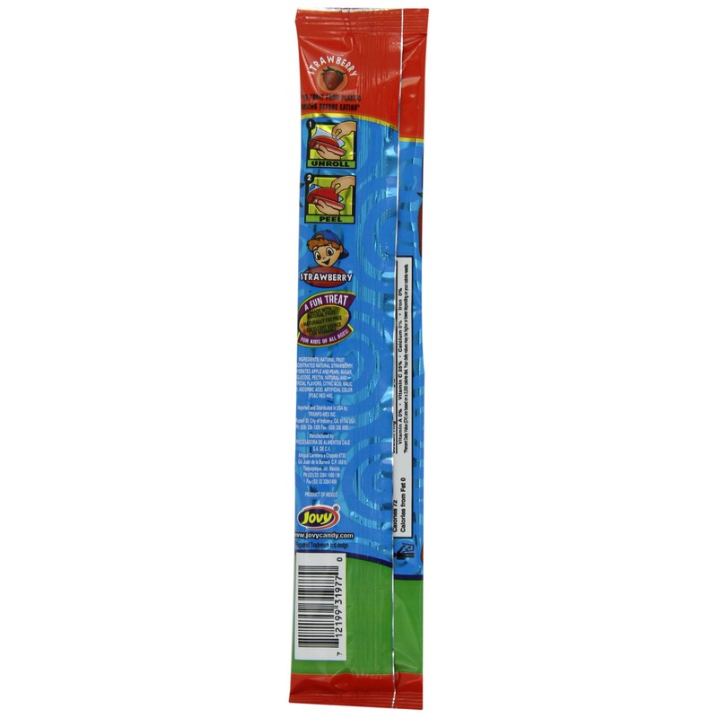 Jovy Fruit Roll, Strawberry, 0.75 Ounce (Pack of 48)