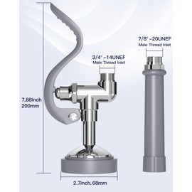 Pre Rinse Sprayer for Kitchen:Commercial Sink Sprayer Dish Sprayer Nozzle, Commercial Faucet Parts - High Pressure Dish Spray Valve Head for Restaurant(Gray)