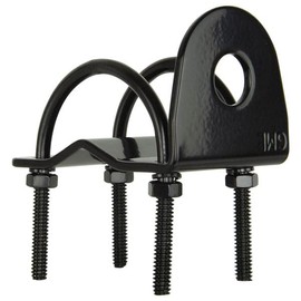 GME Black Antenna Bull Bar Mount Bracket 38-55mm Adjustable For Bullbars