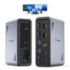 TobenONE 19-in-1 Laptop Docking Station Dual Monitor,10 USB C/A,2×4K HDMI