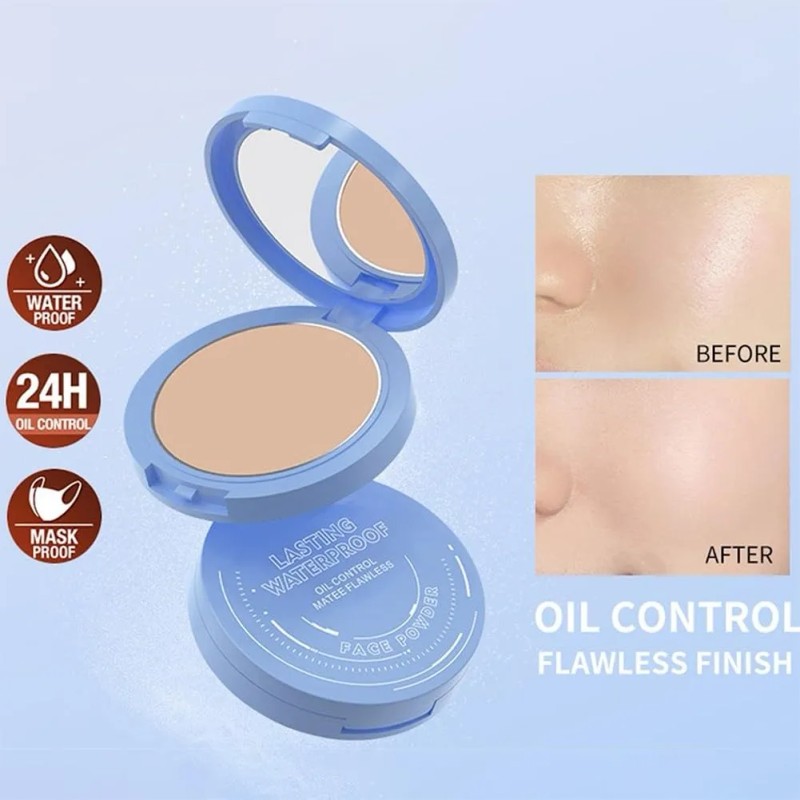 Base De Maquillaje Polvo Compacto Fijador Matte