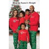 PajamaGram Pet Christmas Pajamas for Family, Red & Green, SM
