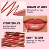 6 x Matte Lip Liner with 6 Nourishing Lip Oil