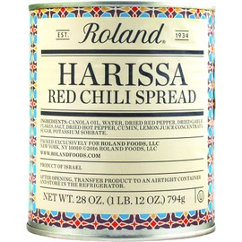 Roland Foods Harissa Red Chili Spread, Specialty Imported Food, 28-Ounce Can