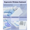 AULA F75 75% Wireless Mechanical Keyboard,Gasket Hot Swappable Custom Keyboard,Pre-lubed