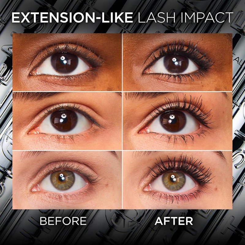 L’Oréal Paris Extensionist Mascara, Lengthening Mascara, Extension-like Length & Volume,