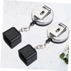 VILLFUL 2pcs Retractable Snooker Chalk Holder Clip for Pool Cue
