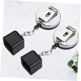 VILLFUL 2pcs Retractable Snooker Chalk Holder Clip for Pool Cue Chalk Black for Home and Commercial Use Convenient and Practical Design Random Style