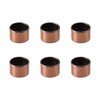 sourcing map Oilless Bushings 6 Pieces Sleeve (Smooth) Bearings, Wrapped