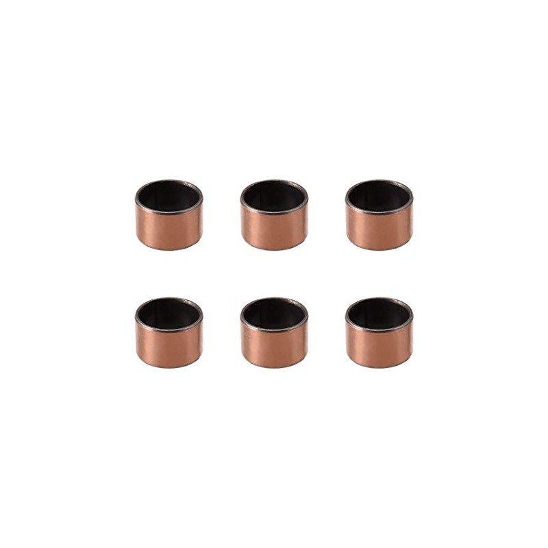 sourcing map Oilless Bushings 6 Pieces Sleeve (Smooth) Bearings, Wrapped