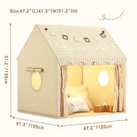 Kids Play Tent Children's Play Tent Indoor Boy Girl Princess Toy Small House Outdoor Toddler Playhouse Castle Secret Base Birthday Celebration Garden Celebration