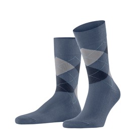 FALKE Men's Sensitive Argyle Socks for Diabetics, Blue (Venice Blue 6233), 9.5-12