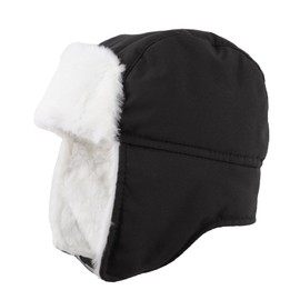 JANGANNSA Winter Baby Beanie Fleece Lined Kids Bomber Hat Earflap Warm Hat for Boys Girls (White, 3-6 Years)