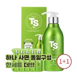 Buy one get one premium TS shampoo special set (300g + 5 6g pouches) total of 2 sets sent / 하나사면 하나더 프리미엄 TS샴푸 기획세트 (300g+6g파우치 5개) 총 2세트 발송
