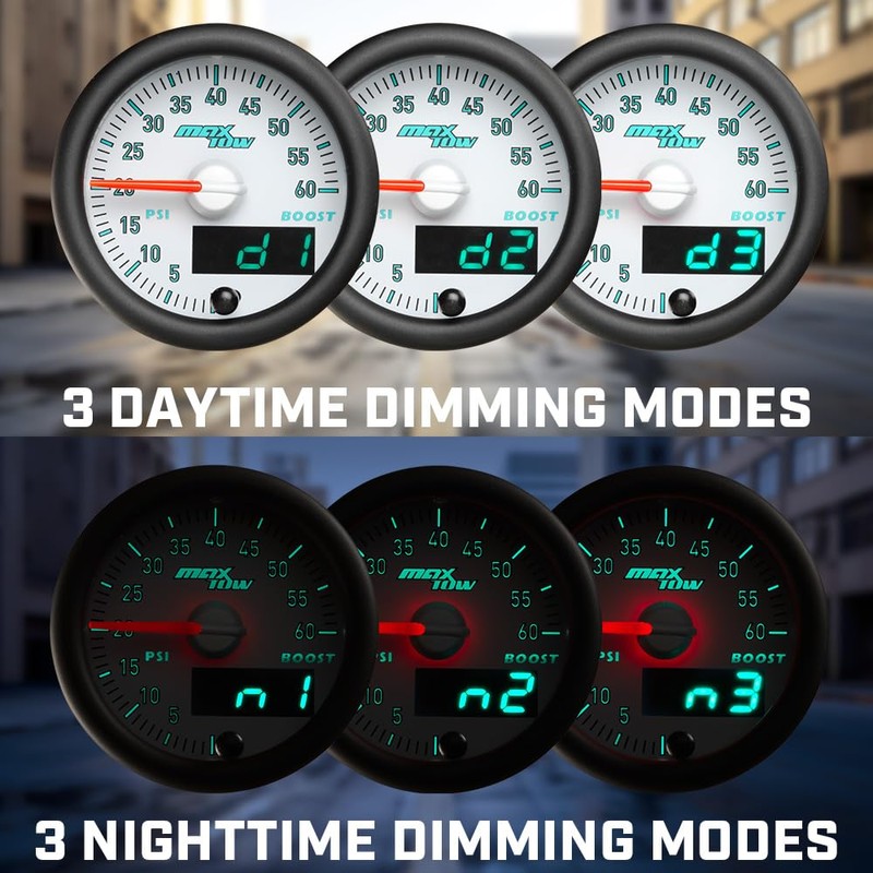MaxTow Match 260 F Transmission Temperature Gauge Kit for Dodge