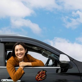 Flames Decal Sticker for Car Versatile Car Stickers and Decals Durable Car Sticker Set Durable Automotive Exterior Accessories Ideal for All Vehicles (1PCS,5.5'')
