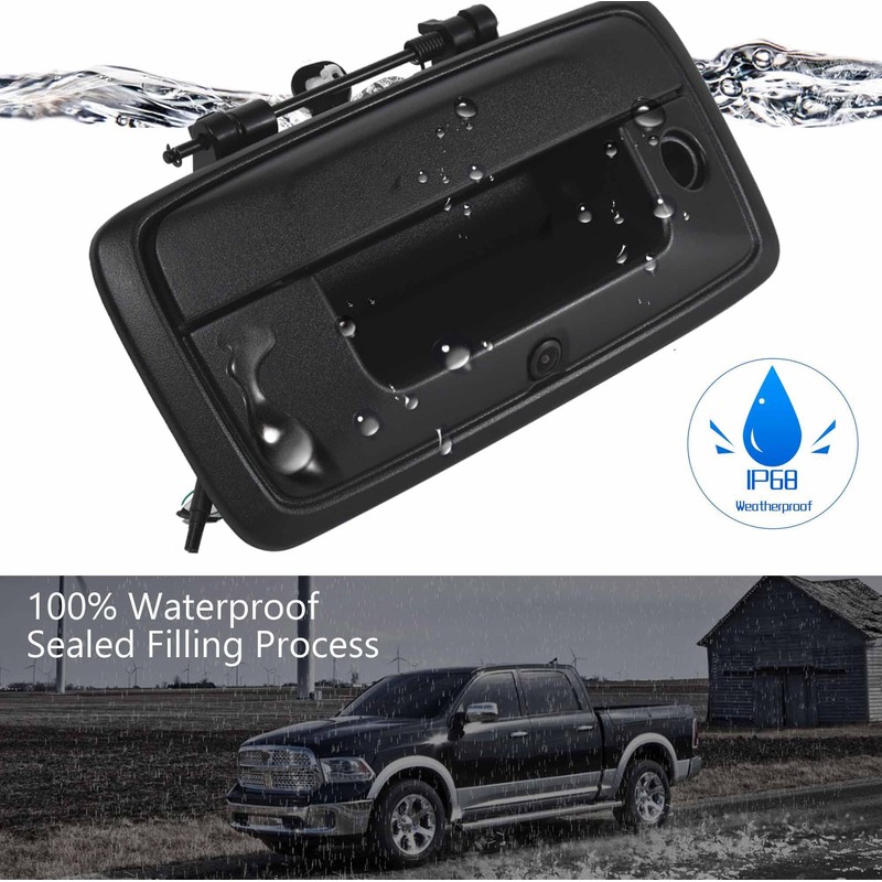 Anina Tailgate Handle Backup Camera Replacement for 2014-2018 Chevy Silverado/GMC