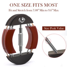HAIBEIR Wood 4 Way Hat Stretcher Adjustable Turnbuckle & Heavy-Duty Design Hat Stretcher One Size 7.08’’-9.6’’ Maintain Hat Shape Stretch Cowboy Hats, Baseball Caps (Multi-Color)