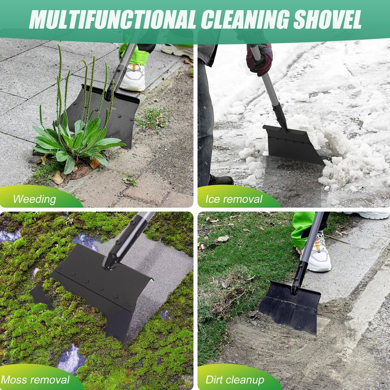 Suchtale Garden Flat Shovel Scraper, Heavy Duty Multifunctional Outdoor Cleaning