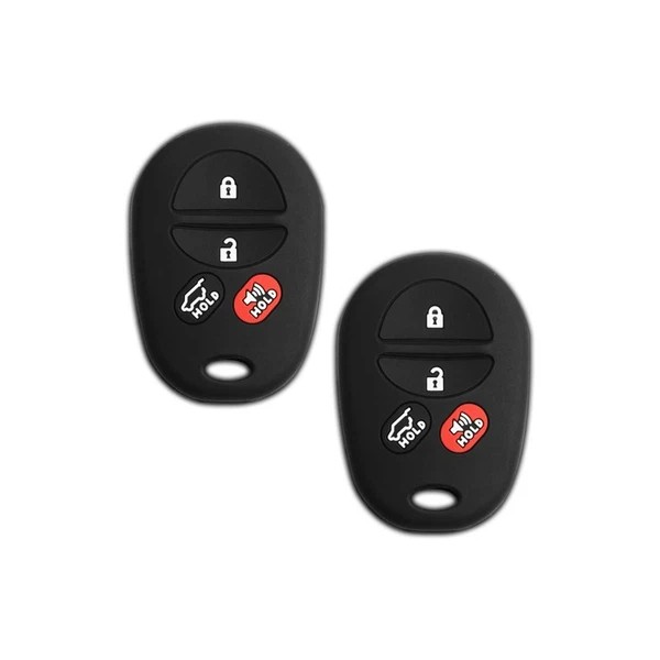 RemoteSuperMarket 2 Key Fob Remote Skin Shell Case Cover Replacement