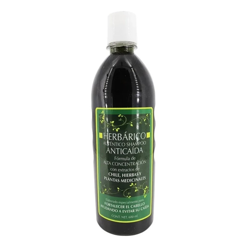 Shampoo Herbárico Anticaída De Chile , Romero, Sábila 600ml