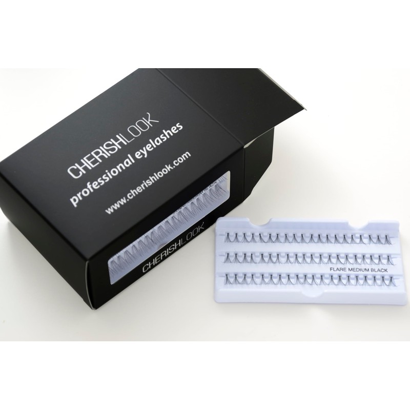 Cherishlook Professional 10packs Eyelashes - Flare Medium Black