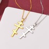 FaithHeart Russian Orthodox Cross Necklace Men Women Crucifix Necklace with