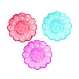 DEARMAMY 3Pcs Easter Egg Plates: Deviled Egg Dishes - 9.4Inches Random Colors for Egg Serving Party Dinner Gathering
