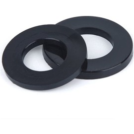 TERF® M3 Nylon Flat Washers 3mm ID x 7mm OD x 0.5mm D x 50 Black (Pack of 50)