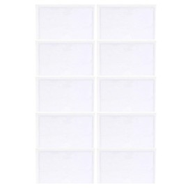 10 Fundas Adhesivas Transparentes para Tarjetas de Estacionamiento 10x6 Cm Pvc Resistentes al Agua para Organización Industrial y Envíos en Embalaje