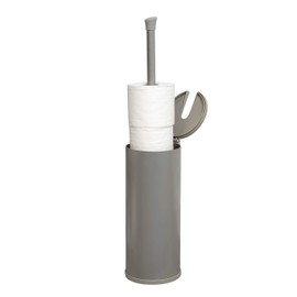 Zenna Home Easy Access Toilet Paper Holder with Lid, Rustproof, Brushed Nickel – Toilet Paper Holder, Holds 3 Rolls, Modern Toilet Paper Storage and Tissue Holder – Premium Tp Holders for Bathroom