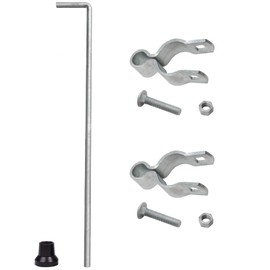 VIVIDA Gate Drop Rod 36 inch, Chain Link Drop Rod, Heavy Duty Cane Bolts Pin Latch for Single or Double Gate, Chain Link Fence Parts, for 1-3/8" Gate Post, 1 Pack