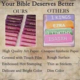 Laminated Bible Tabs for Women,Bible Study Tabs,Bible Study Journaling Supplies,Bible Labels Book Index Tabs