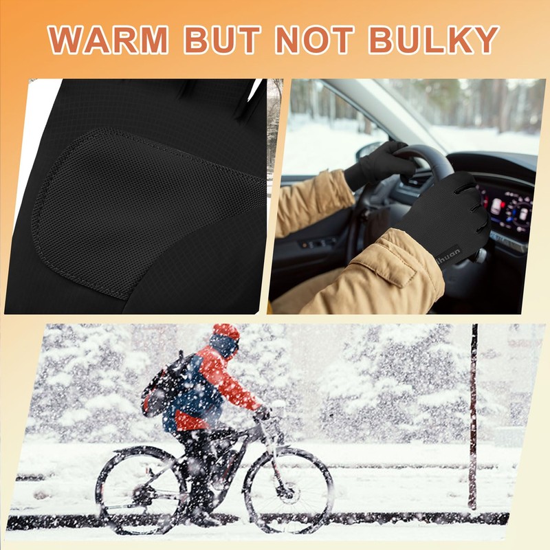 ihuan Winter Waterproof Gloves Cold Weather - Snow Ski Windproof