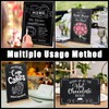 BOUBONI 2 Packs Small Chalkboard Sign 5.1x7.9 Inch With Wood