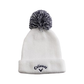 Callaway C23291220 Women's Knit Cap (with Bonbon) / Hat Golf, 1030_white