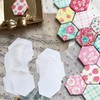 200 Pieces Hexagonal Paper Patchwork Templates 26mm/36mm Paper Sheet Templates