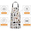 Smooffly Cats Apron Unisex Adjustable Bib Apron, Cooking Kitchen Chef