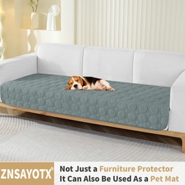 ZNSAYOTX Ultimate Cozy Blankets (30"x70") 100% Waterproof Sofa Mat Blanket for Dog Pets, Bed Couch Protector with Non-Slip Back Washable Durable, Pee Scratch Proof Easy to Clean (Dark Grey)