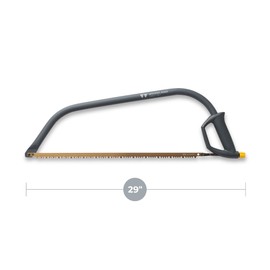 Woodland Tools Co. Heavy Duty 24" Bow Saw, Tree Pruning, Ergonomic Safety Handle, Blade Tension Adjustment, Wood Cutter, Christmas Tree Harvesting (06-5002-100)