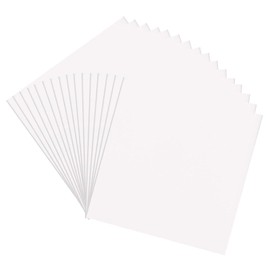 Crafjie 16pcs 6x6 Inch 2mm Self Adhesive Foam Sheets Double Sided Adhesive 3D Foam Sheets Eva Foam Paper Sheets Adhesive Mount for Shaker Card Scrapbooking, White