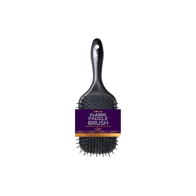 DONNA Cepillo de Paleta Grande, 1 Pieza, Negro, para Cabello