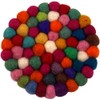GURU SHOP Felt coasters, coasters made of felt balls, felt