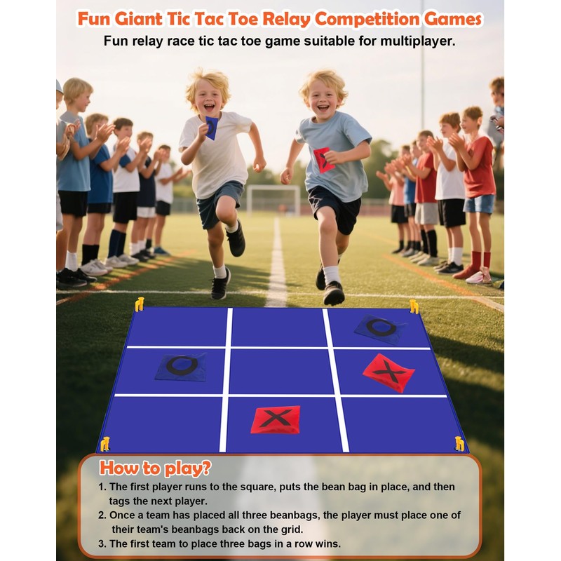 Carnival Games Set, Giant Tic Tac Toe Games, 4ft x