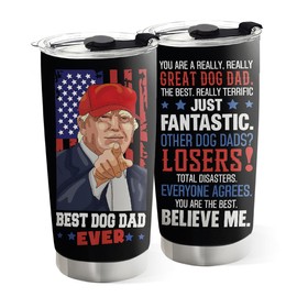 Dog Dad Tumbler 20Oz - Dog Dad Gifts For Men, Pet Owner - Christmas, Birthday, Father's Day Gift for Pet Lovers