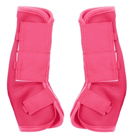 Gallopoff Fly Boots for Horses Set of 4, Non-Slip Horse Fly Boots, Comfy Airflow Mesh, No More Stomping & Horsefly Nuisance Pink Pony